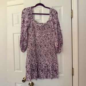 SAYLOR purple smocked dress